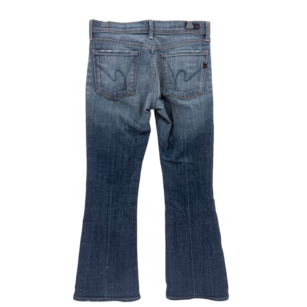 Citizens of Humanity Ingrid 002 Low Waist Flare Jeans Blue Stretch Size 27